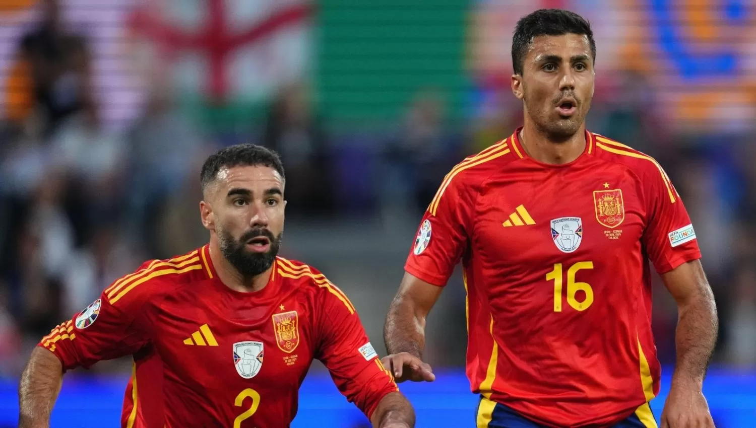 KONEKSI: Dani Carvajal dan Rodri berperan penting di balik sukses timnas Spanyol menjuarai Euro 2024.  